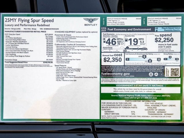 2025 Bentley Flying Spur Speed