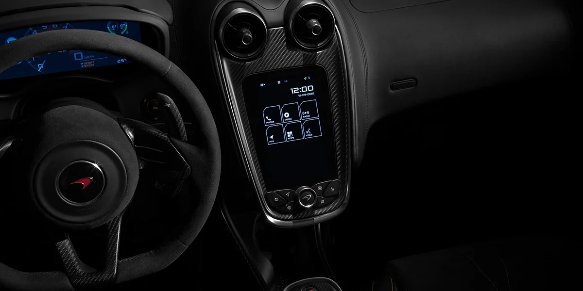 McLaren infotainment system