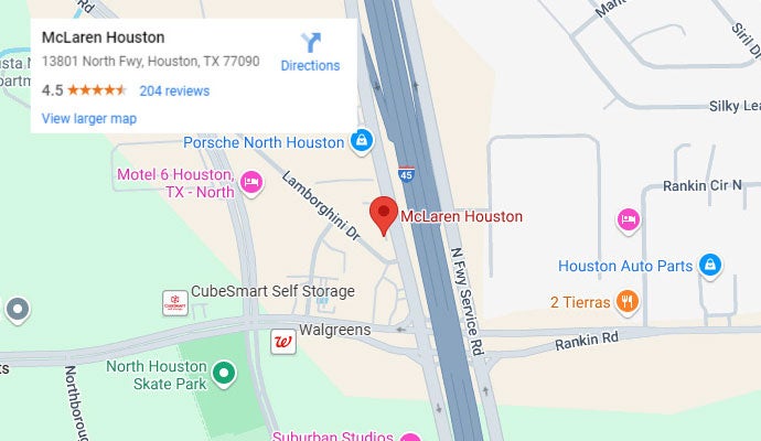 McLaren Houston Homepage Map Image